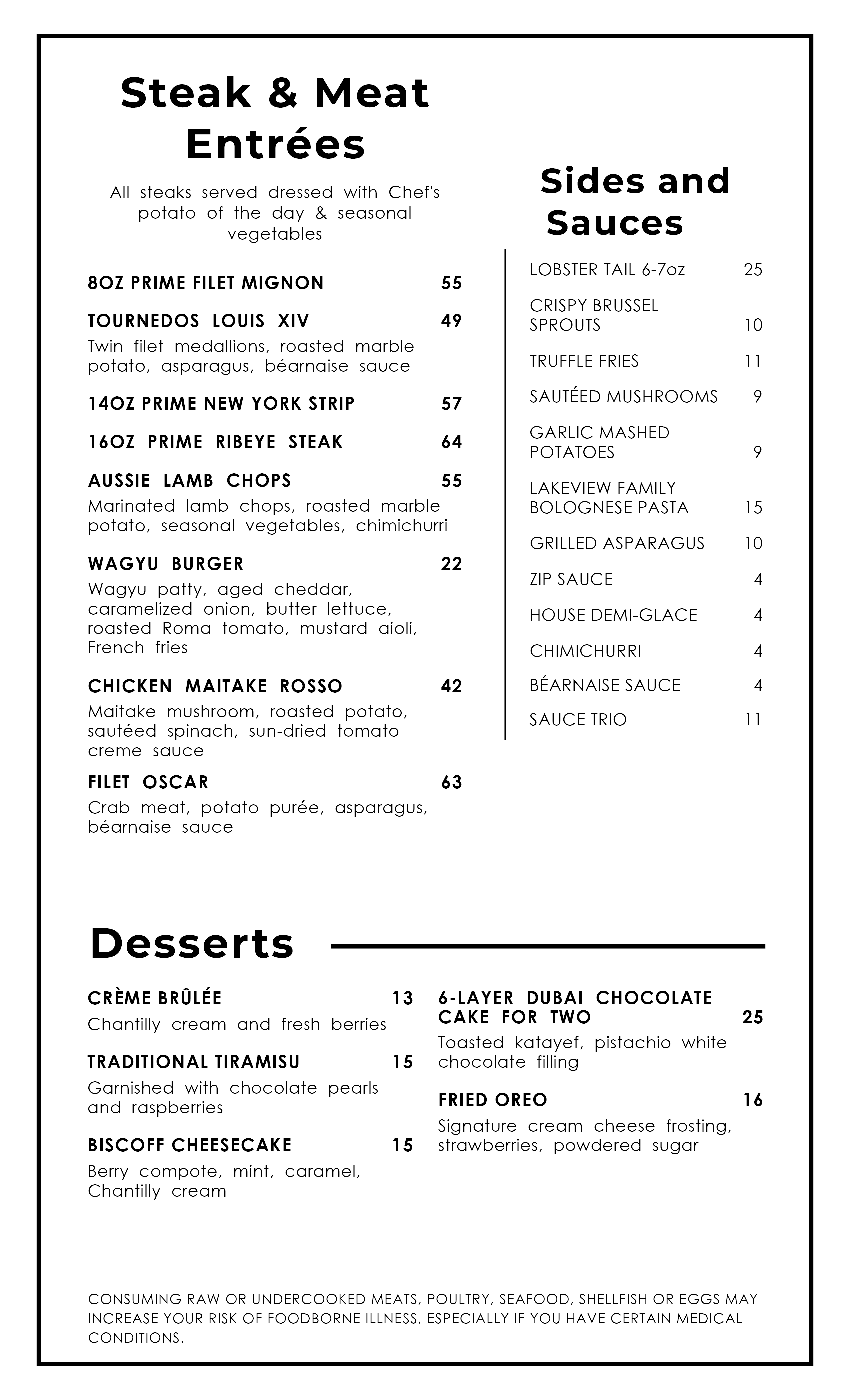 Entrees Image