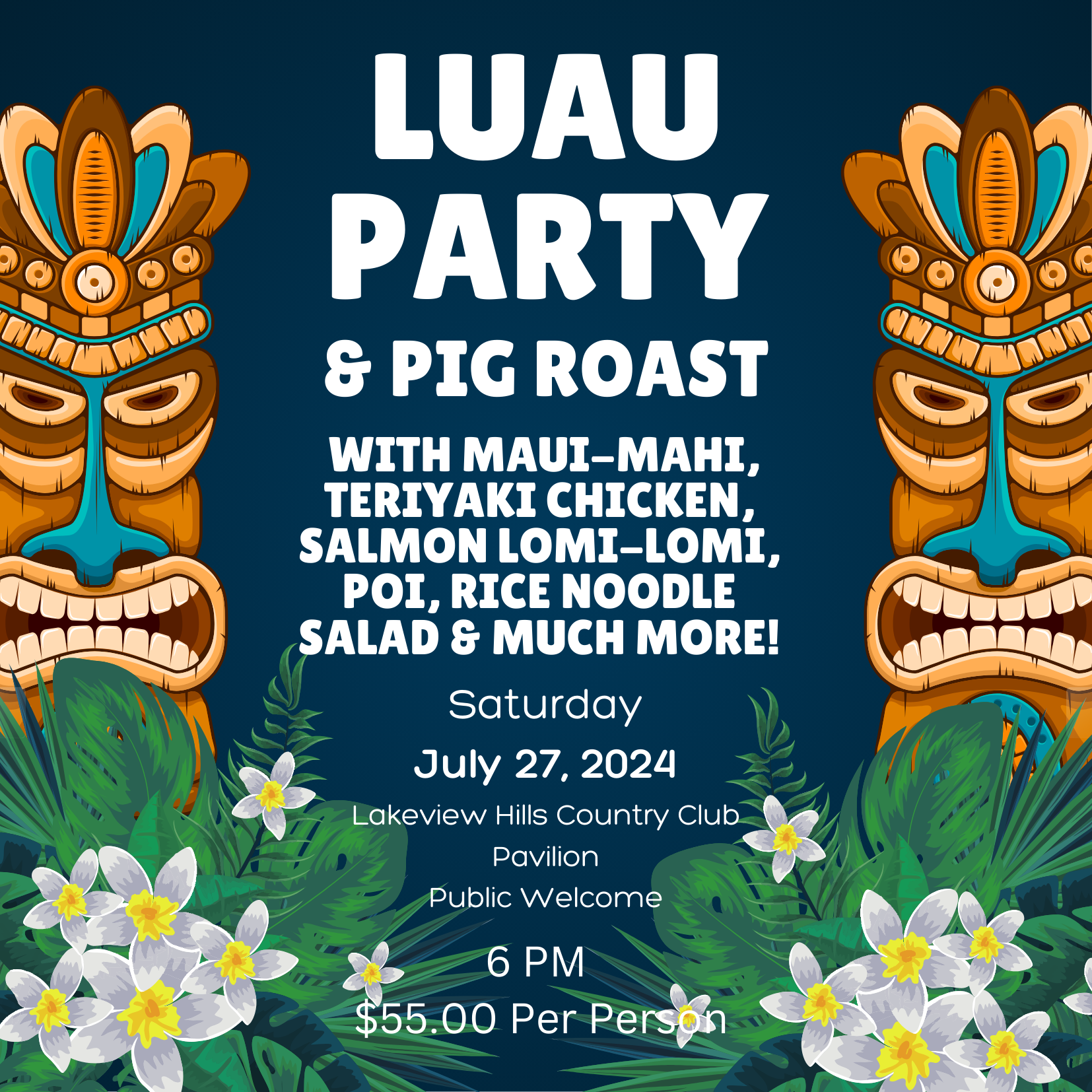 Luau Pig Roast Flyer Updated 6 24 24